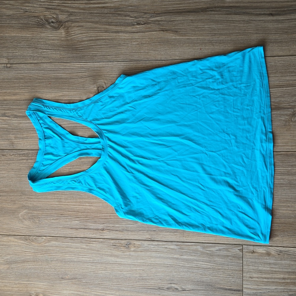 Alo Blue Racerback Tank Top